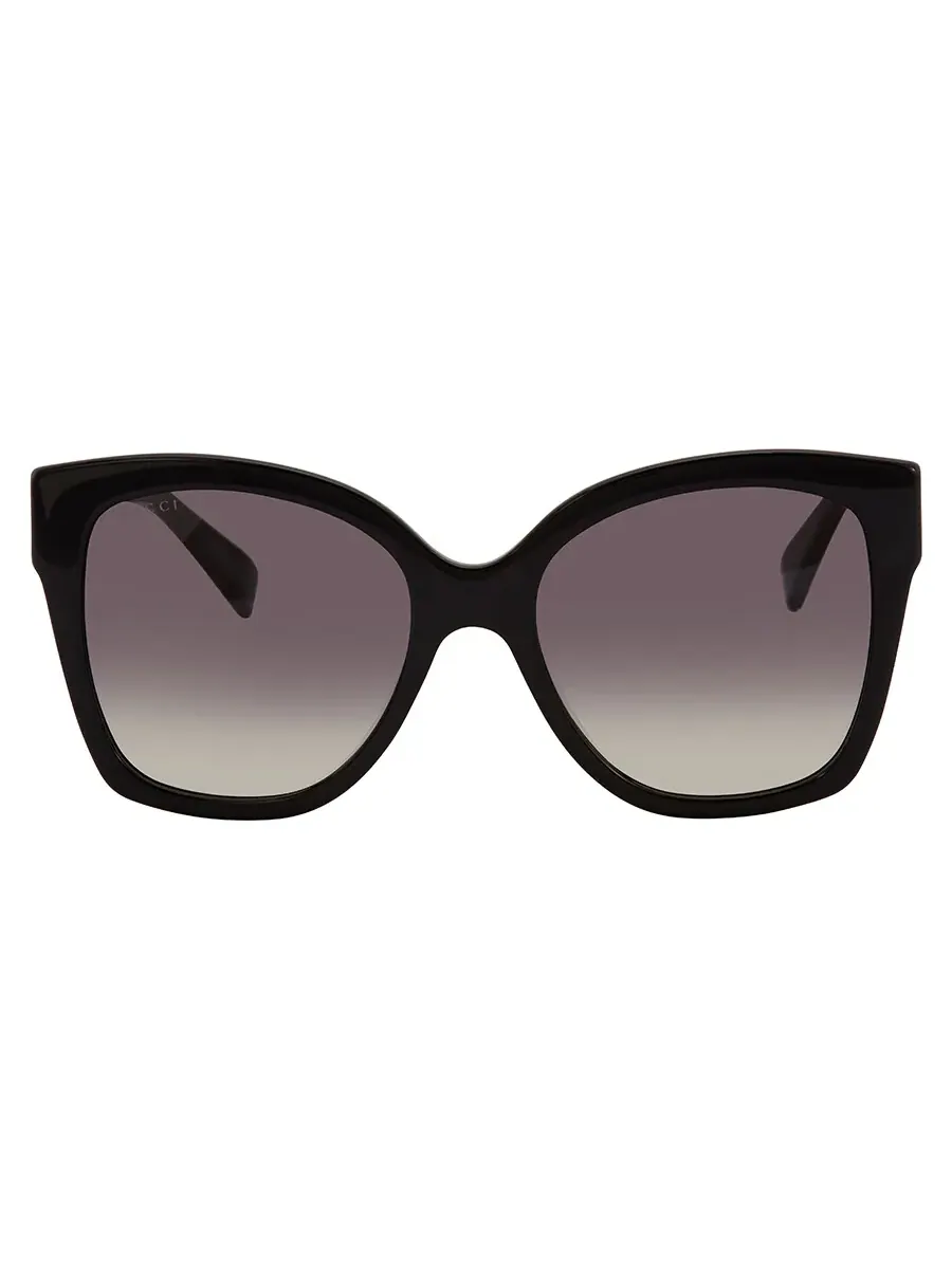 Женские солнцезащитные очки Gucci с серым градиентом и бабочкой GG0459S 001 54