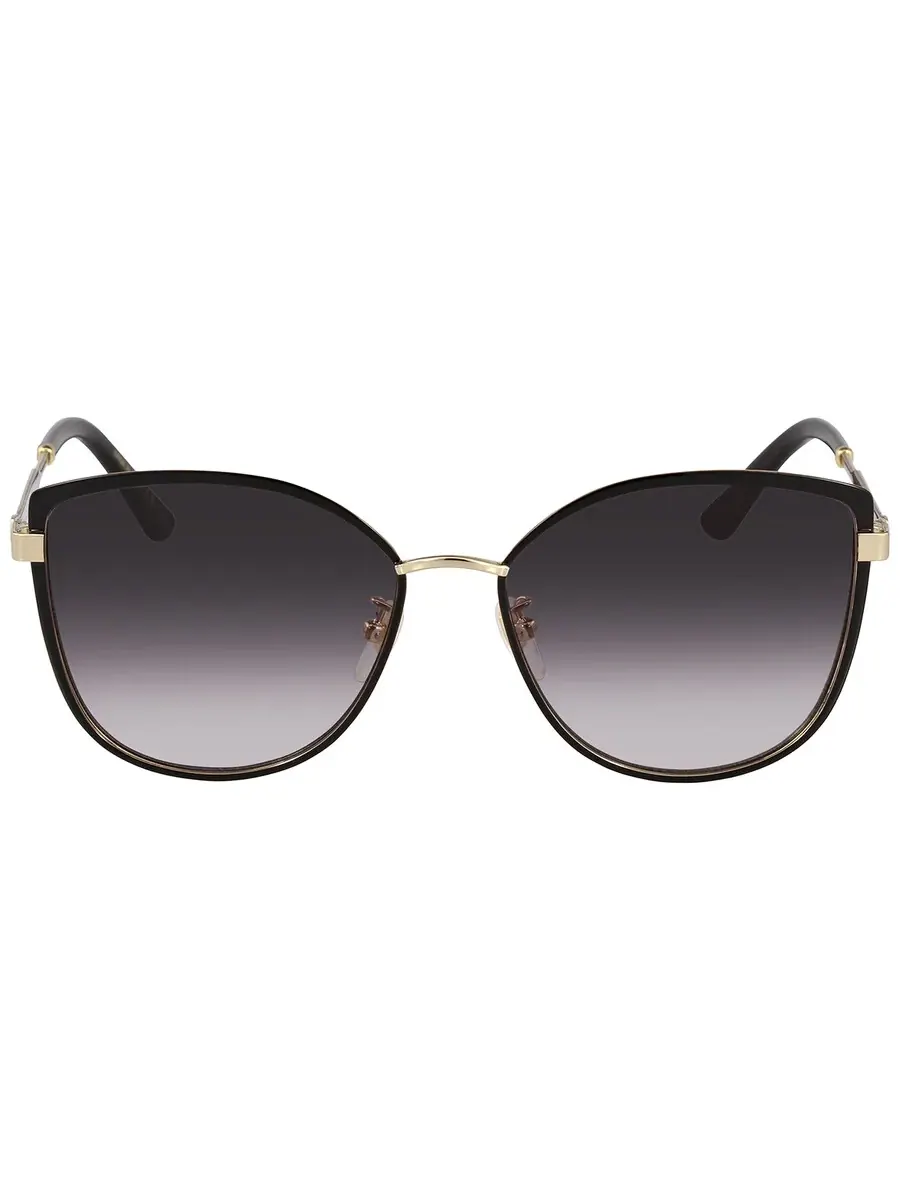 Очки для женщин Gucci серые градиентные cat eye GG0589SK 001 57