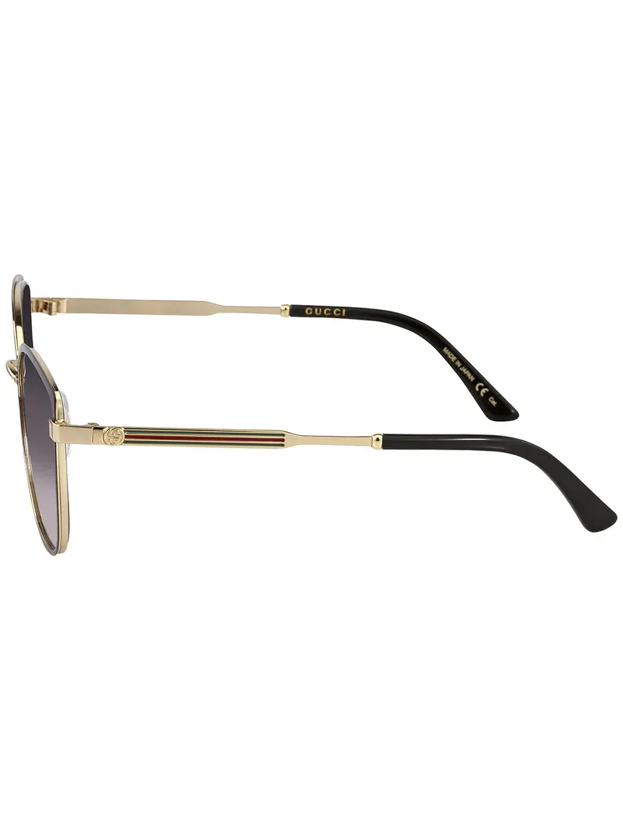 Очки для женщин Gucci серые градиентные cat eye GG0589SK 001 57 — изображение 3 из 4, черный
