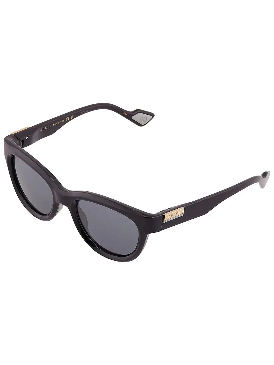 Мужские солнцезащитные очки Gucci серого зеркального овального цвета GG1620S 001 52 — изображение 3 из 5, серый