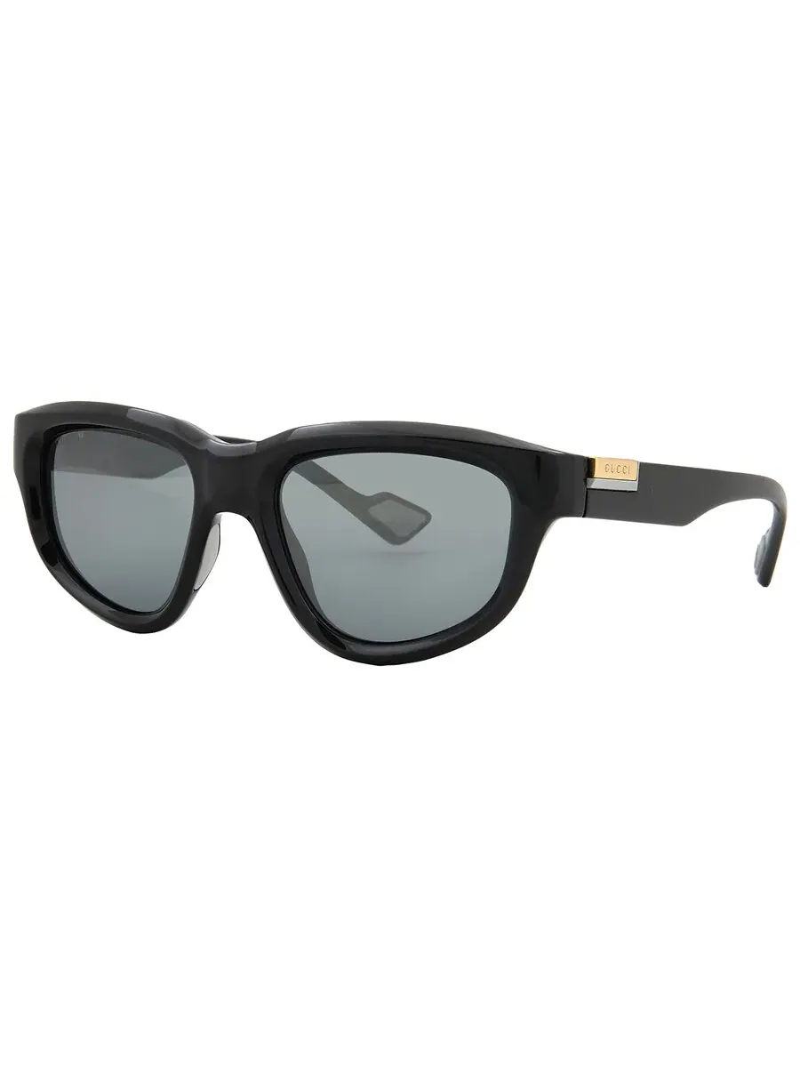 Мужские солнцезащитные очки Gucci Grey Mirror Square GG1622S 001 53 — изображение 2 из 5, серый