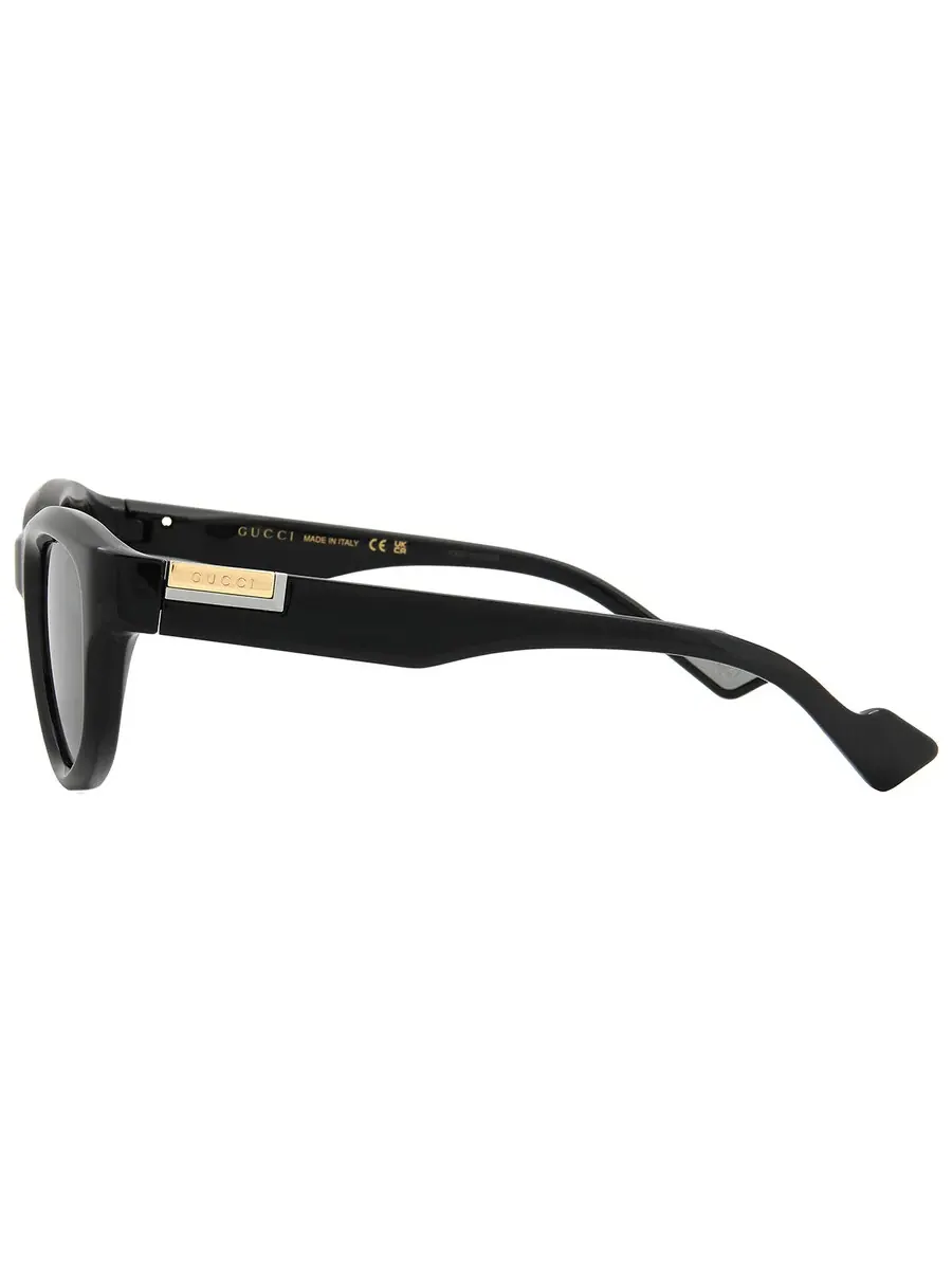 Мужские солнцезащитные очки Gucci Grey Mirror Square GG1622S 001 53 — изображение 3 из 5, серый