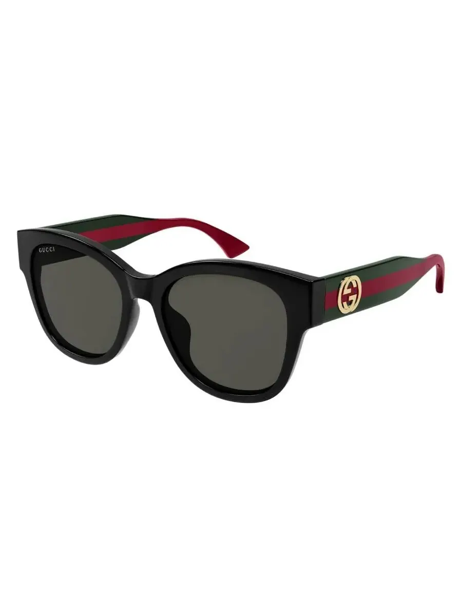 Женские солнцезащитные очки Gucci Grey Navigator GG1866SK 001 56 — изображение 2 из 4, зеленый