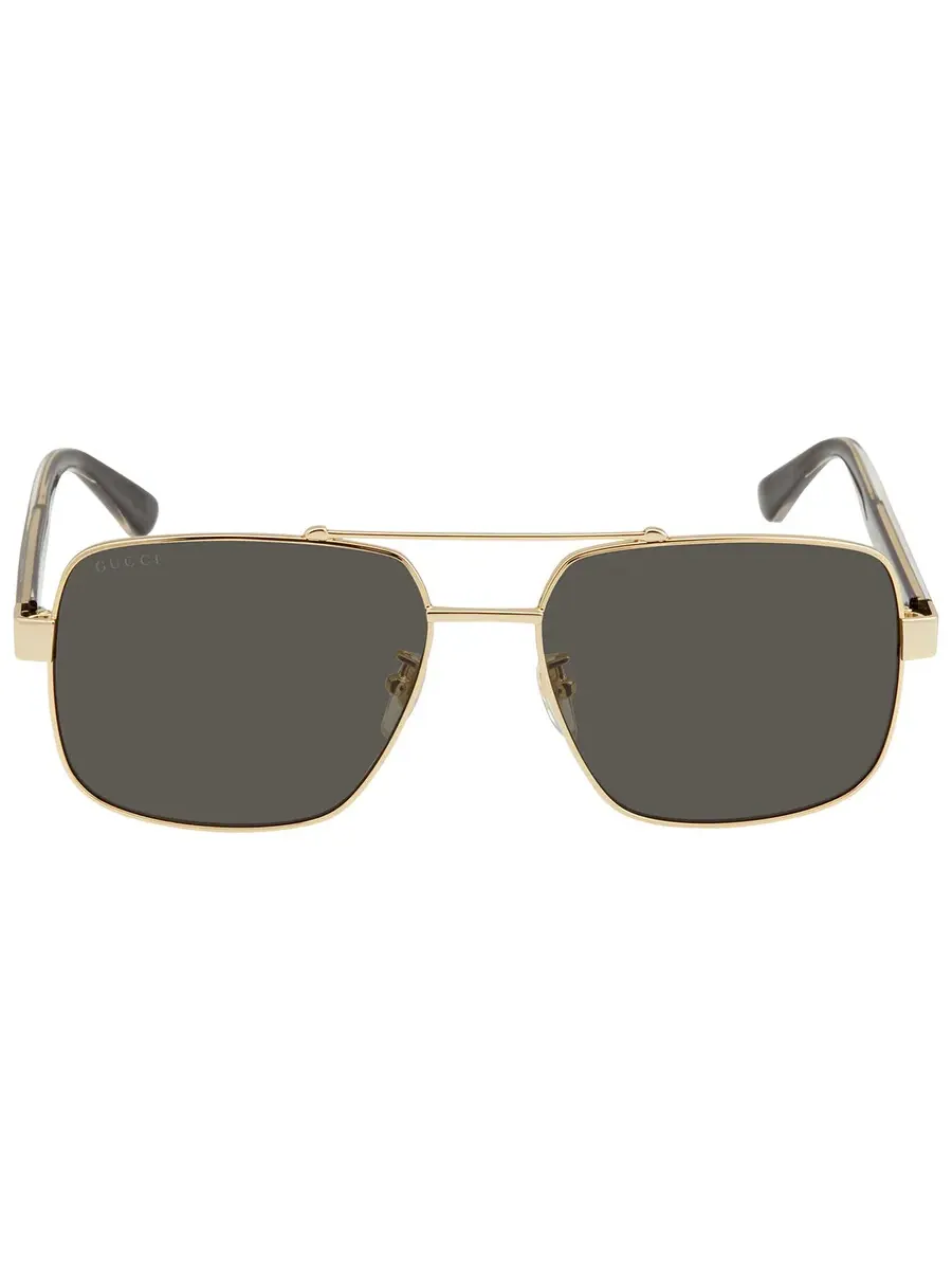 Мужские солнцезащитные очки Gucci Grey Navigator GG0529S 001 60