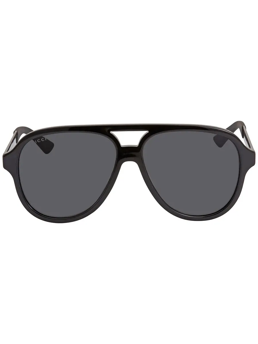 Мужские солнцезащитные очки Gucci серого цвета "Пилот" GG0688S 001 59