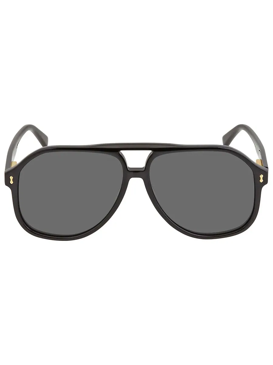 Мужские солнцезащитные очки Gucci Grey Pilot GG1042S 001 60