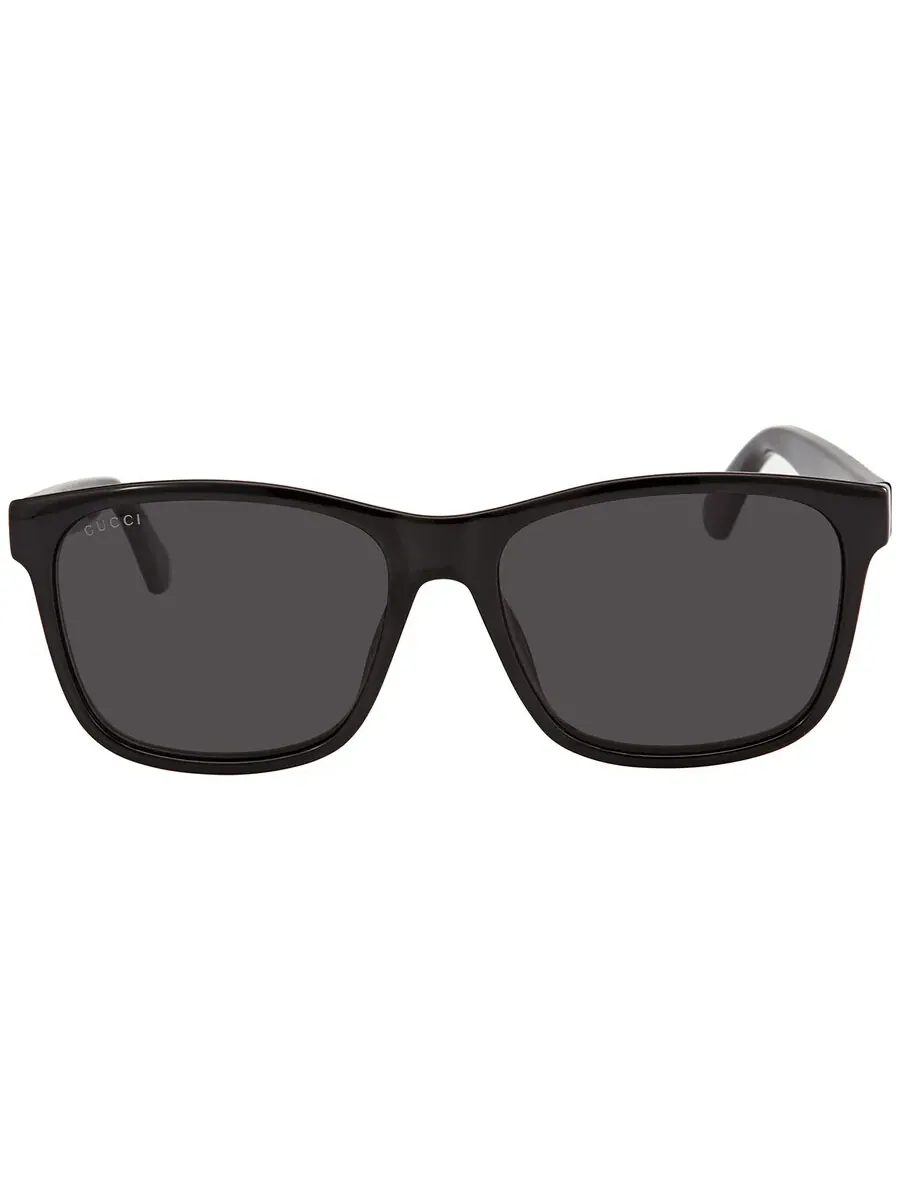 Серые мужские прямоугольные солнцезащитные очки Gucci GG0746S 001 57