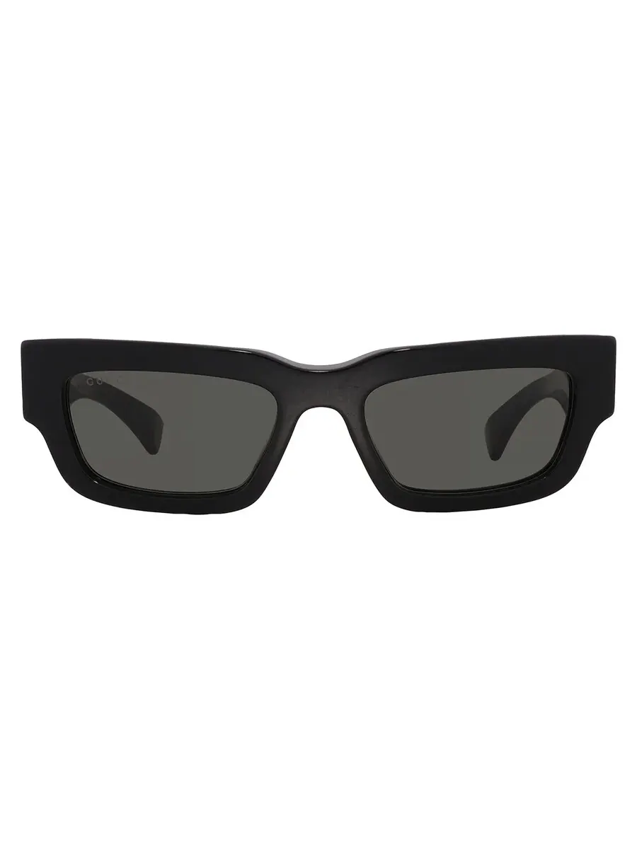 Серые мужские прямоугольные солнцезащитные очки Gucci GG1838S 001 52