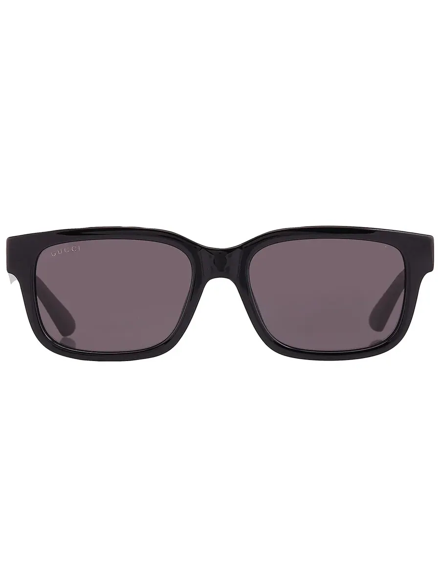 Серые мужские прямоугольные солнцезащитные очки Gucci GG1583S 001 56