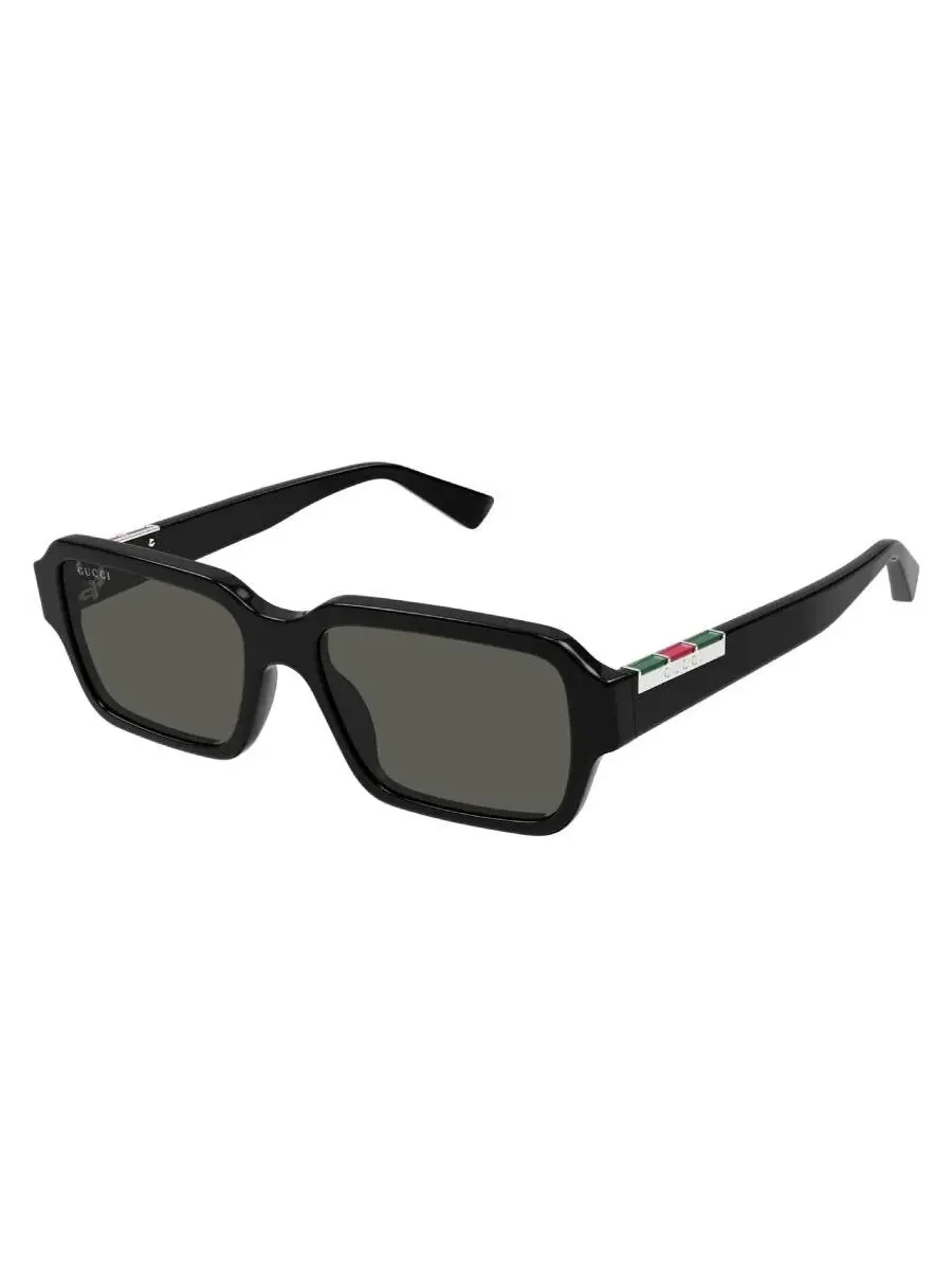 Мужские прямоугольные солнцезащитные очки Gucci серого цвета GG1887S 001 54 — изображение 2 из 4, черный