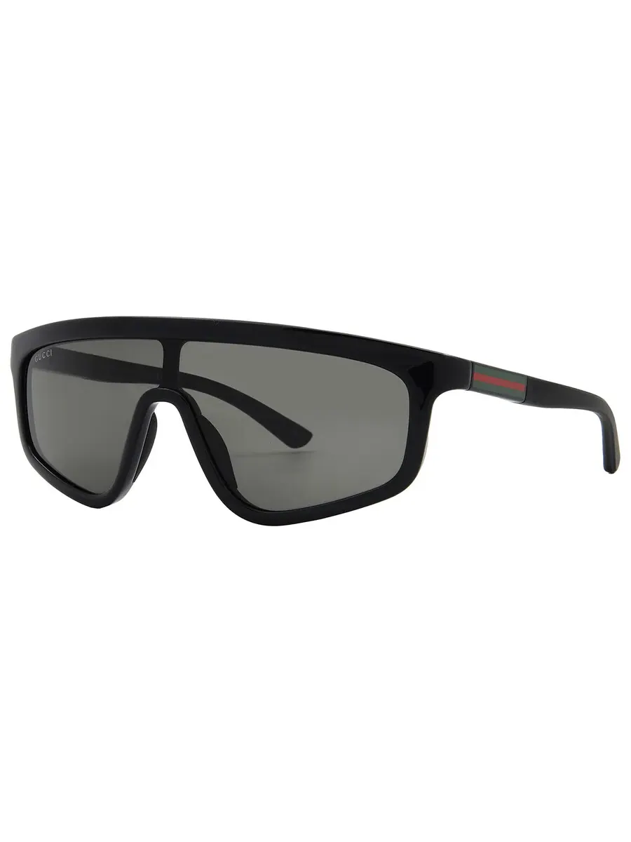 Солнцезащитные очки унисекс Gucci Grey Shield GG1736S 001 99 — изображение 2 из 4, серый