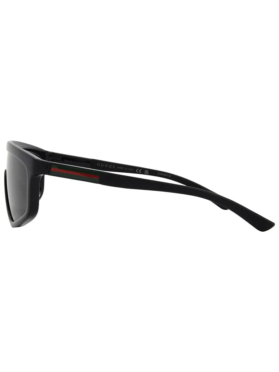 Солнцезащитные очки унисекс Gucci Grey Shield GG1736S 001 99 — изображение 3 из 4, серый