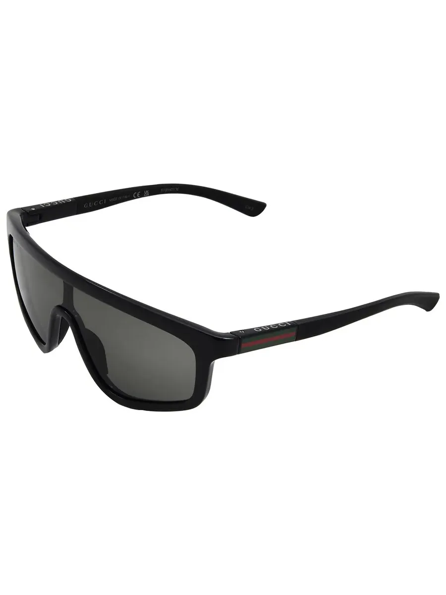 Солнцезащитные очки унисекс Gucci Grey Shield GG1736S 001 99 — изображение 4 из 4, серый