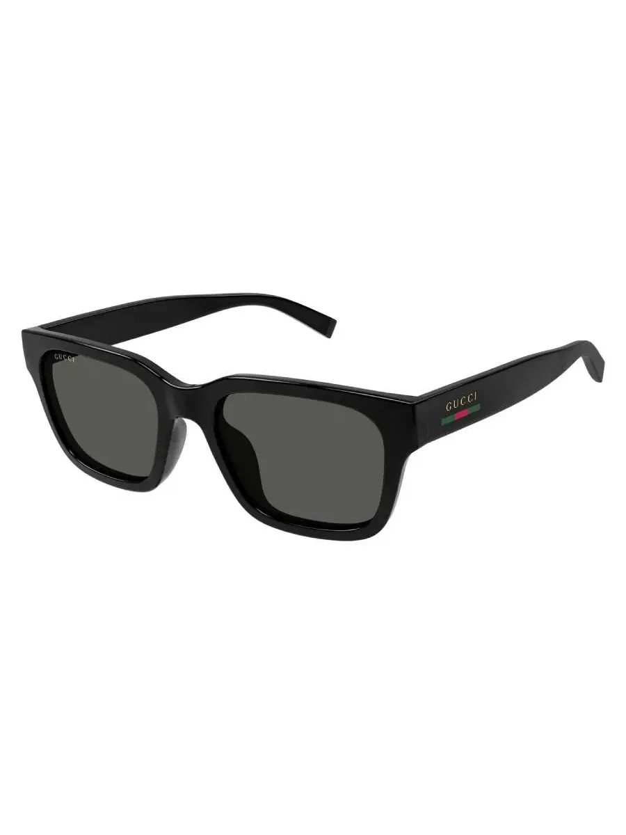Мужские спортивные солнцезащитные очки Gucci серого цвета GG1857S 001 55 — изображение 2 из 4, черный