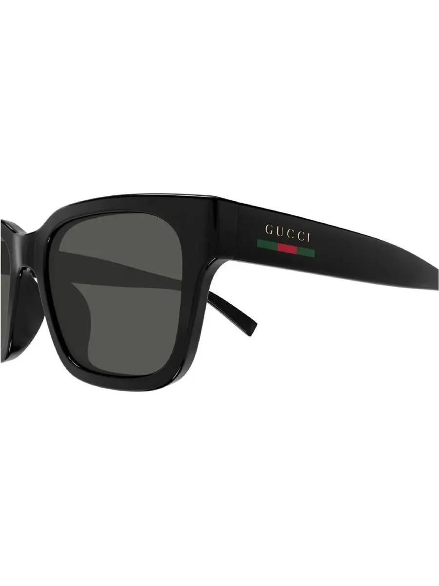 Мужские спортивные солнцезащитные очки Gucci серого цвета GG1857S 001 55 — изображение 3 из 4, черный