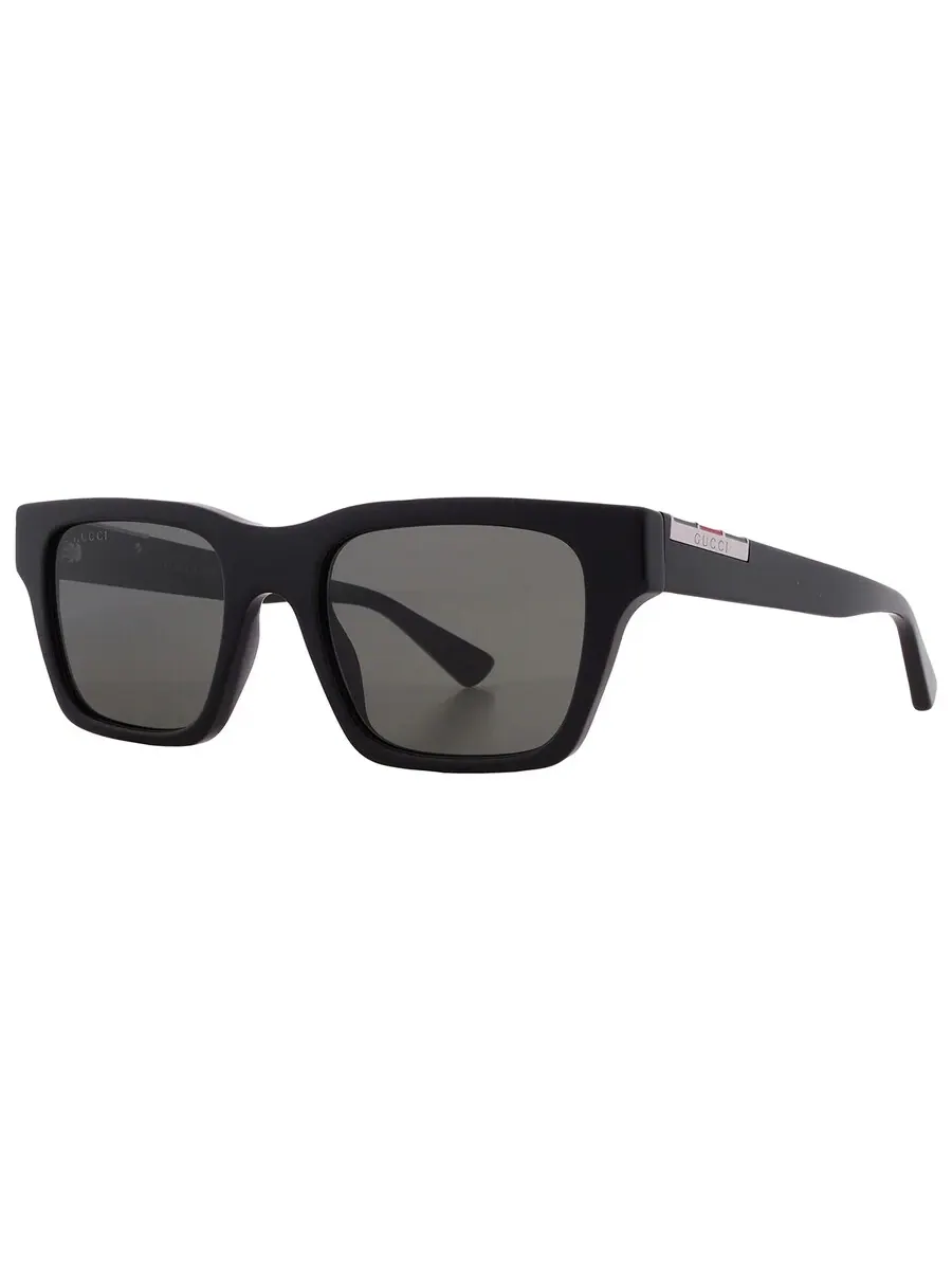 Мужские спортивные солнцезащитные очки Gucci серого цвета GG1889S 001 51 — изображение 2 из 5, черный