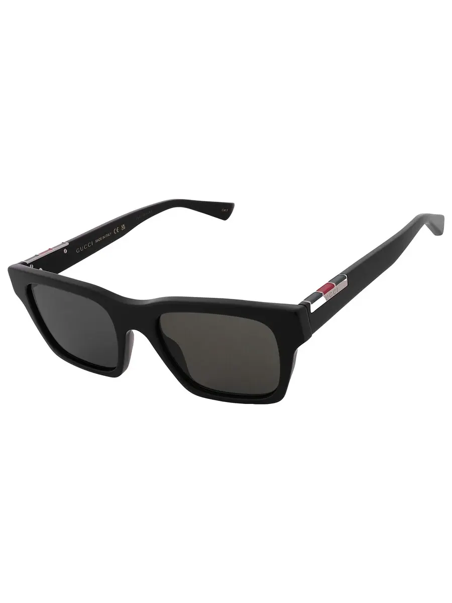 Мужские спортивные солнцезащитные очки Gucci серого цвета GG1889S 001 51 — изображение 3 из 5, черный
