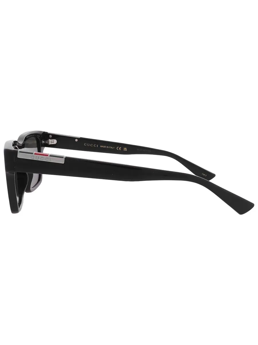 Мужские спортивные солнцезащитные очки Gucci серого цвета GG1889S 001 51 — изображение 4 из 5, черный