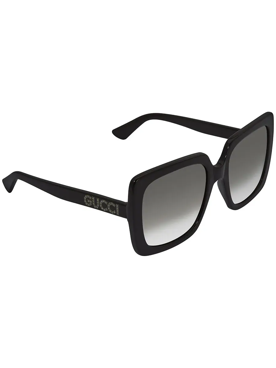 Женские солнцезащитные очки Gucci Grey Square GG0418S 001 54 — изображение 3 из 5, серый