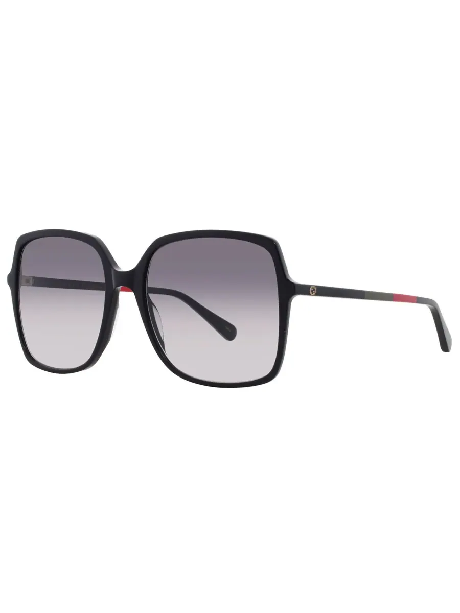 Женские солнцезащитные очки Gucci Grey Square GG0544S 007 57 — изображение 2 из 5, серый