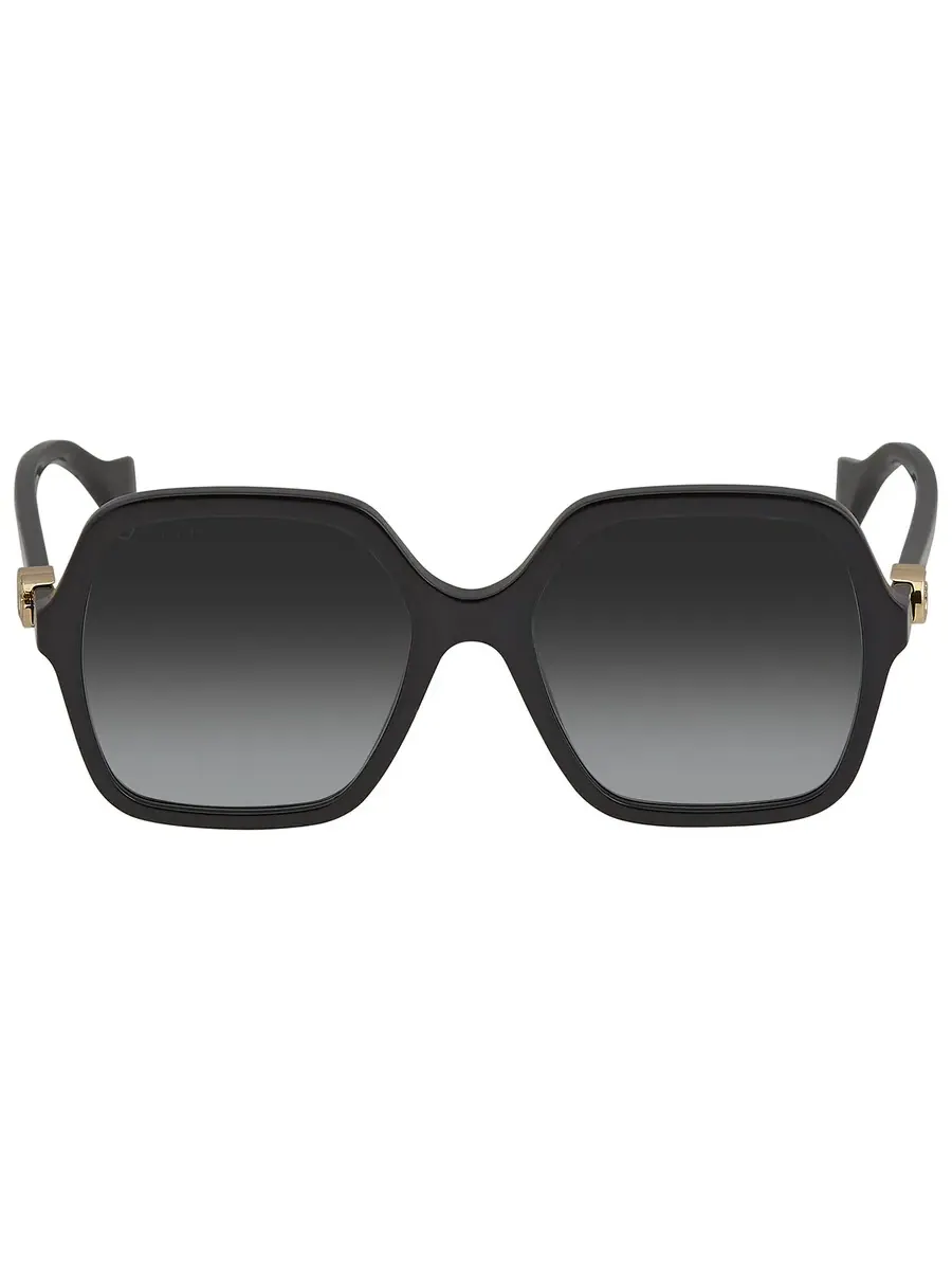Женские солнцезащитные очки Gucci серого квадратного цвета GG1072S 001 56