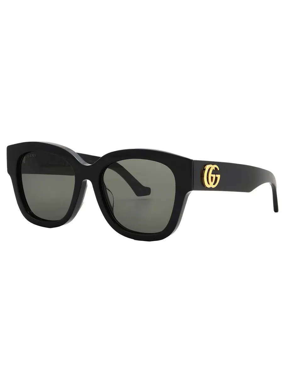 Женские солнцезащитные очки Gucci Grey Square GG1550SK 001 54 — изображение 3 из 6, черный