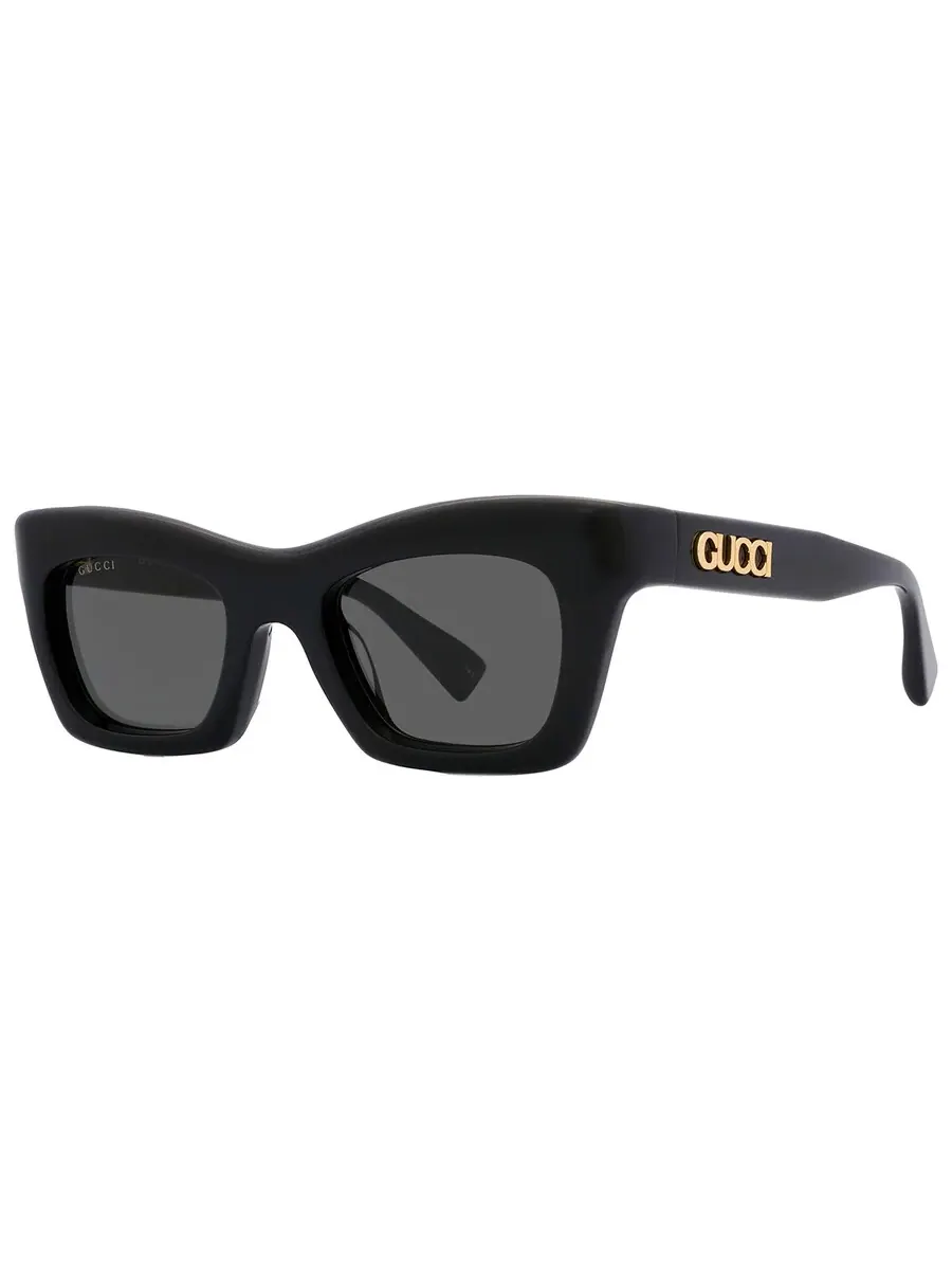 Женские солнцезащитные очки Gucci Grey Square GG1773S 001 50 — изображение 3 из 6, серый