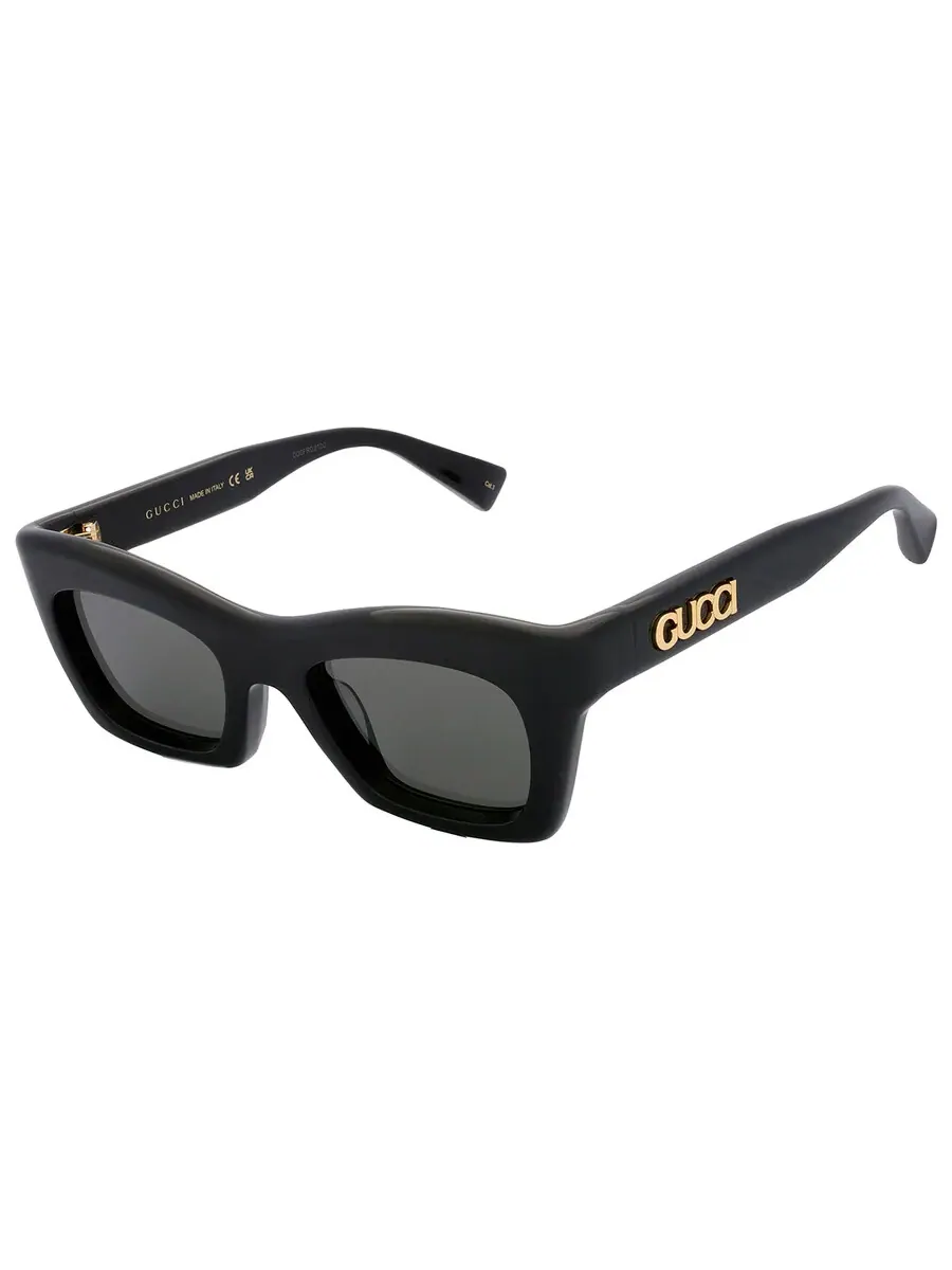 Женские солнцезащитные очки Gucci Grey Square GG1773S 001 50 — изображение 4 из 6, серый