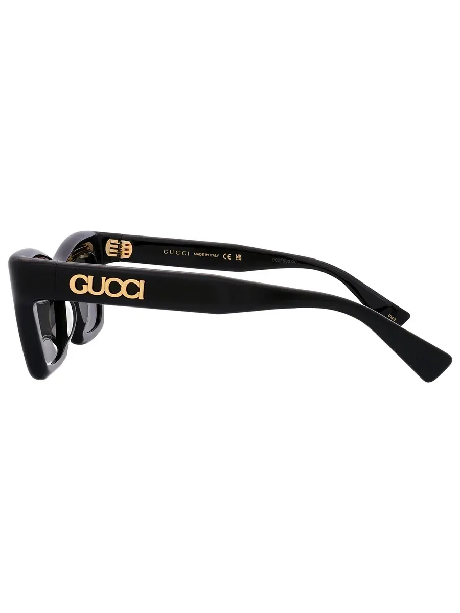 Женские солнцезащитные очки Gucci Grey Square GG1773S 001 50 — изображение 5 из 6, серый