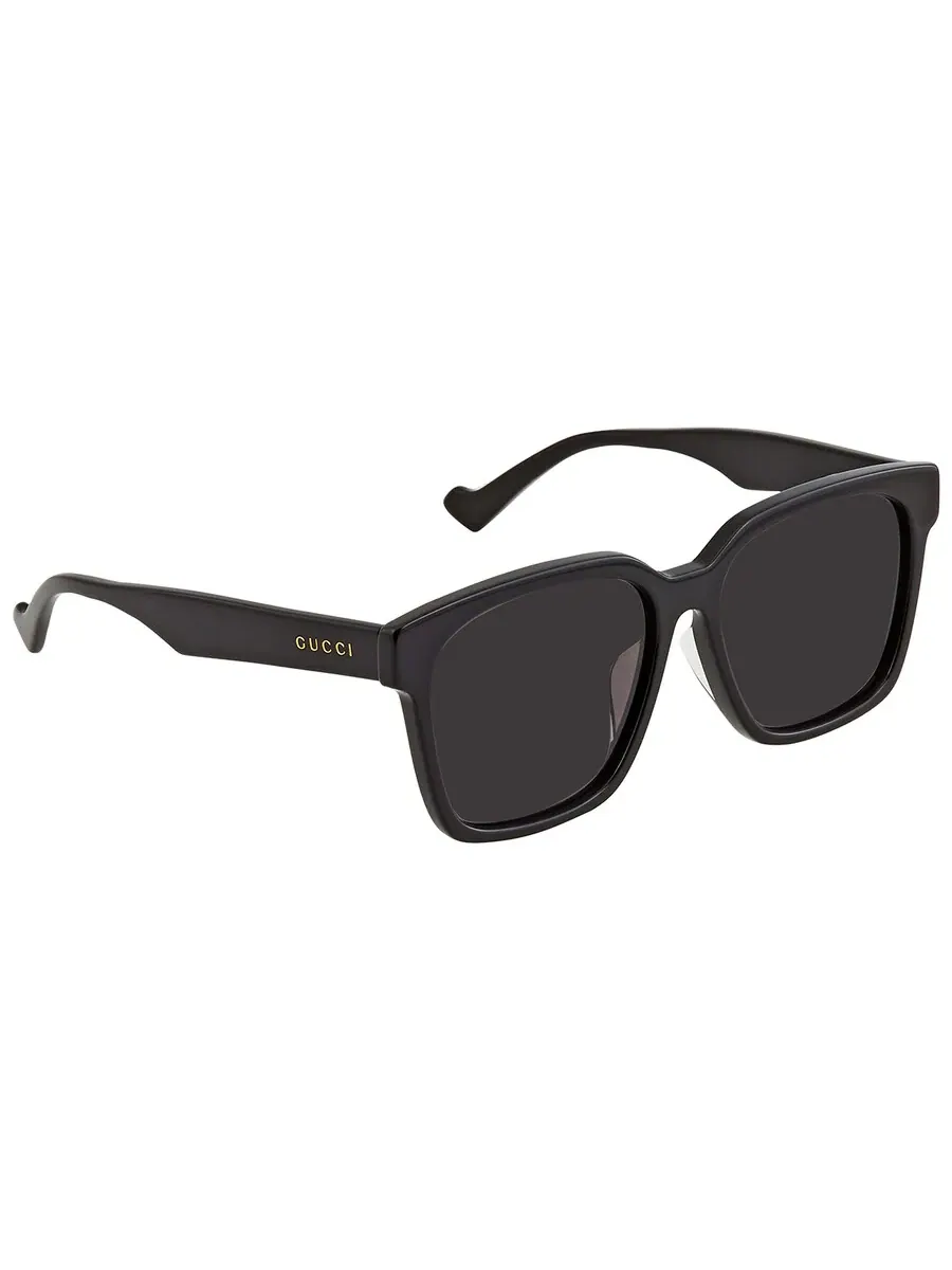 Мужские солнцезащитные очки Gucci Grey Square GG0965SA 001 57 — изображение 2 из 4, черный