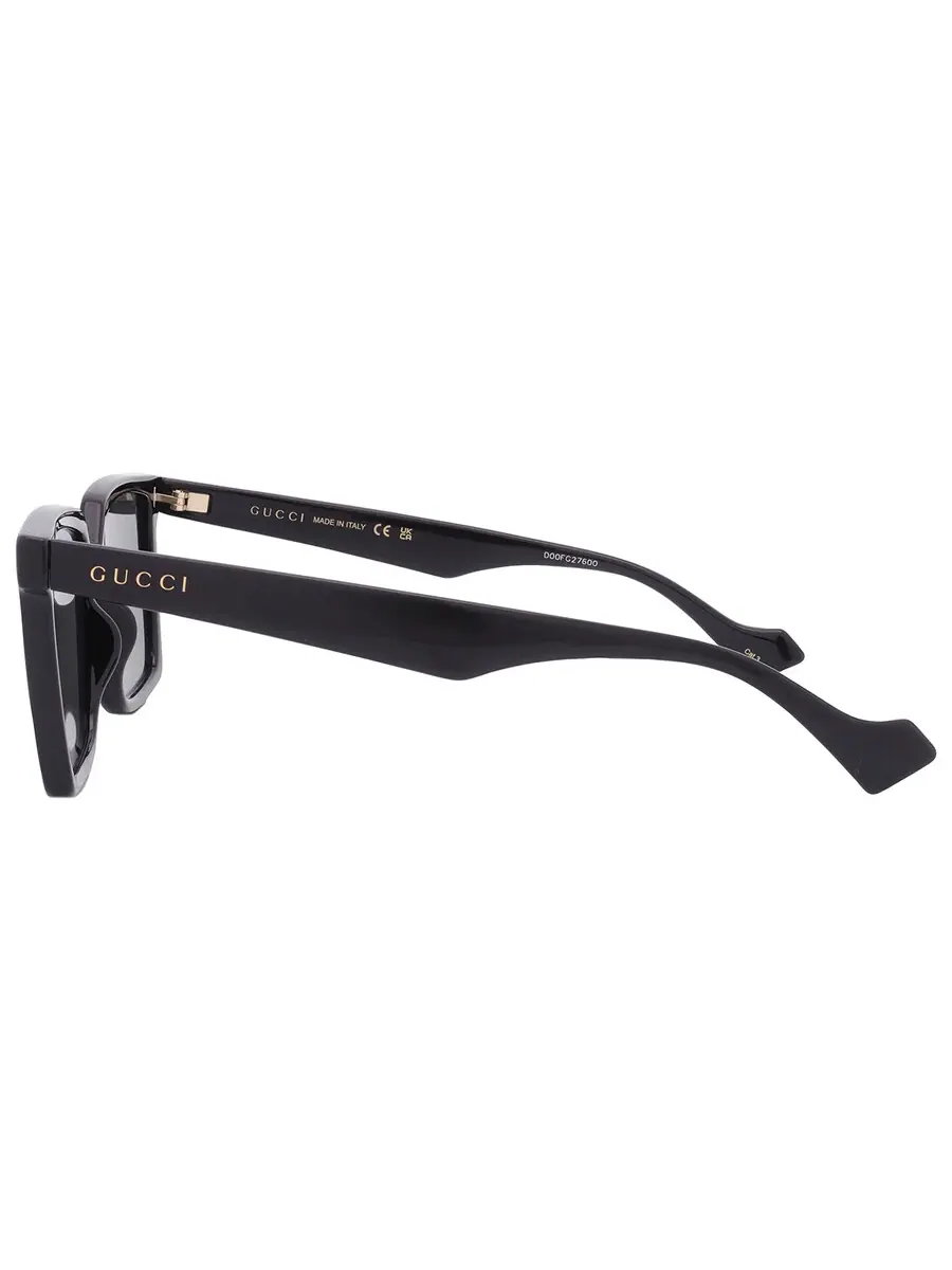 Мужские солнцезащитные очки Gucci Grey Square GG1540S 001 55 — изображение 5 из 6, серый