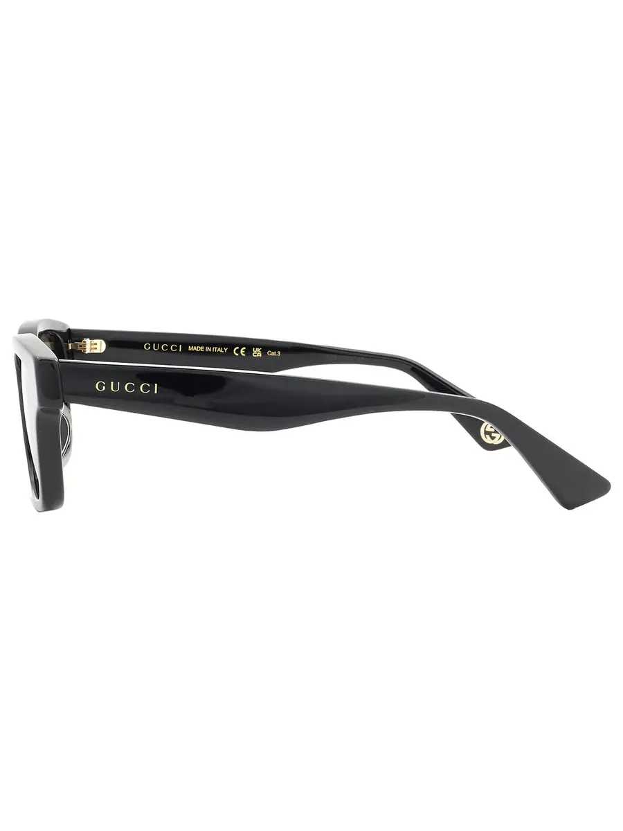 Мужские солнцезащитные очки Gucci серого квадратного цвета GG1641SA 001 53 — изображение 4 из 6, серый