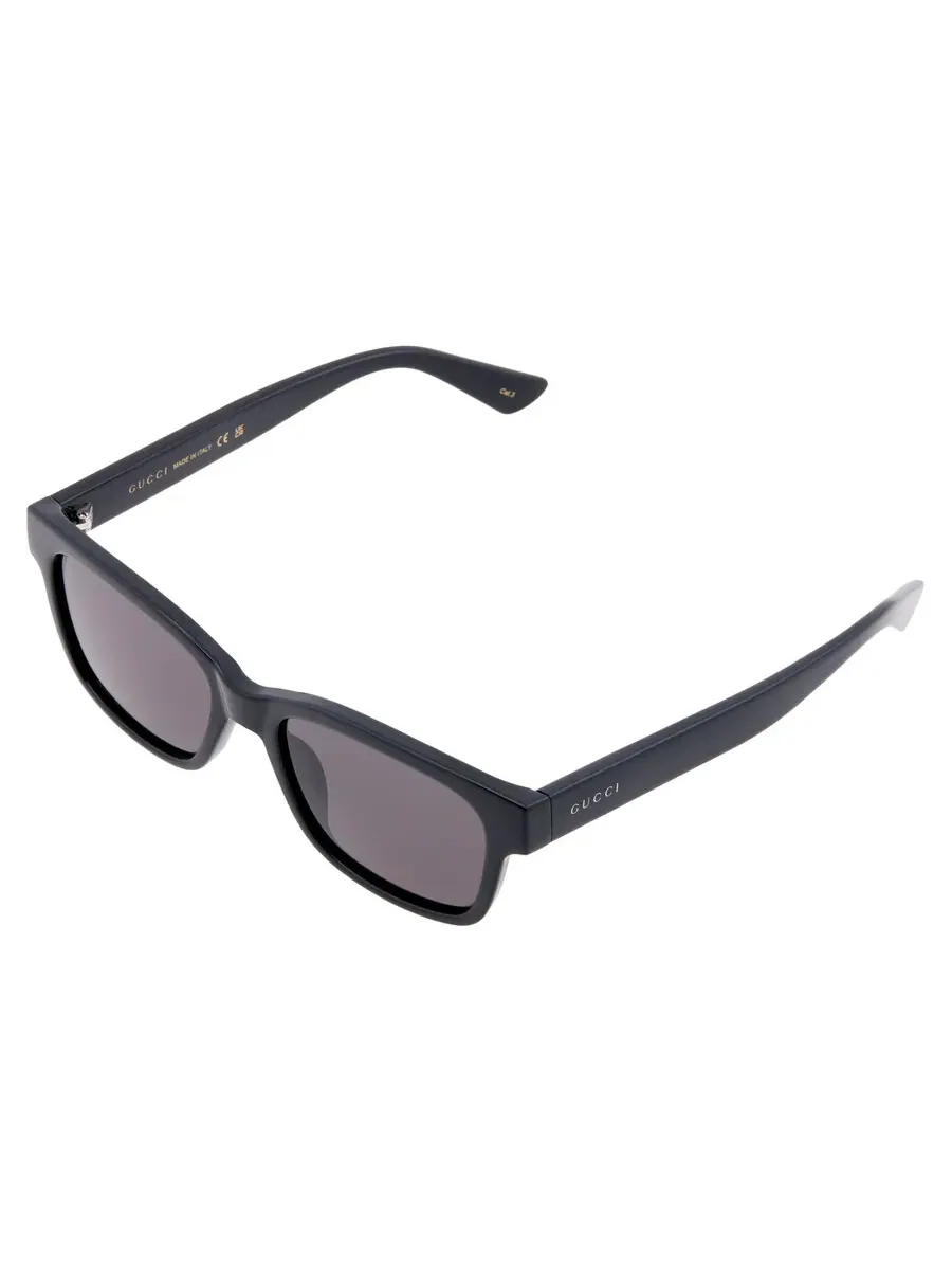 Мужские солнцезащитные очки Gucci Grey Square GG1716 001 54 — изображение 3 из 5, черный
