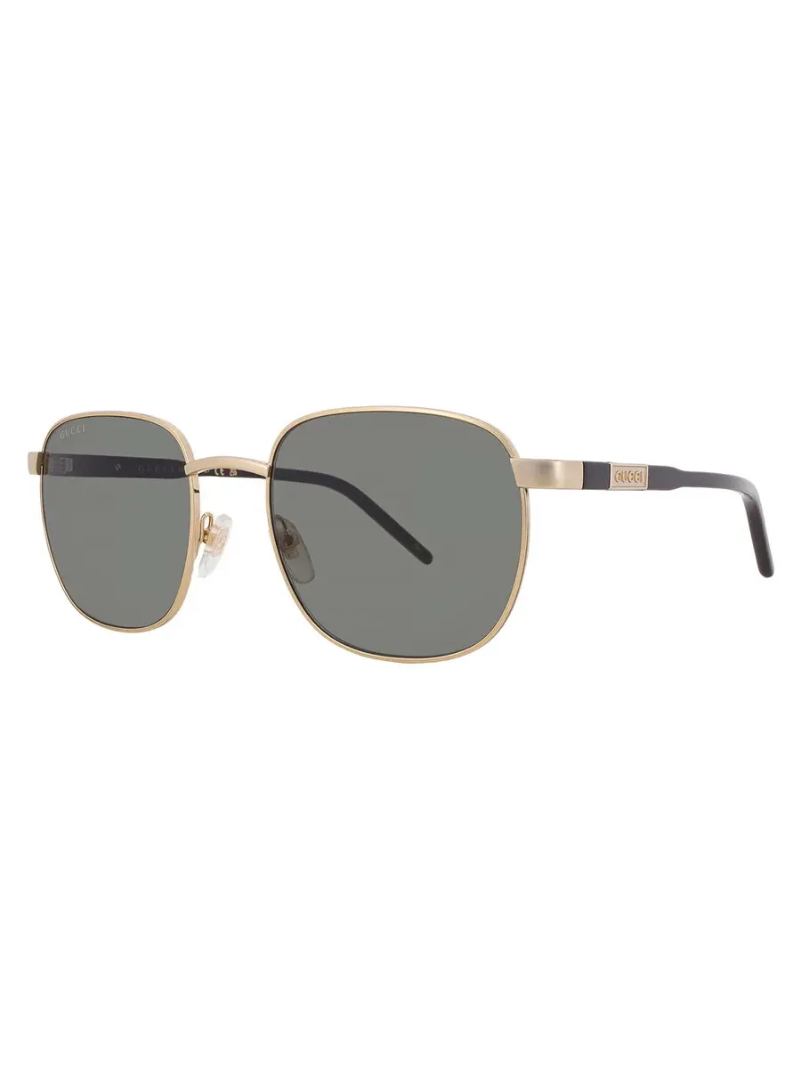Мужские солнцезащитные очки Gucci Grey Square GG1799S 001 54 — изображение 2 из 5, золото