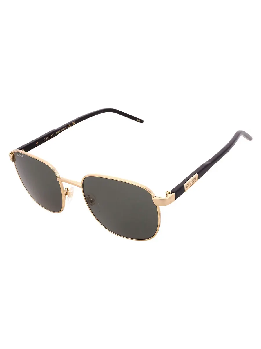 Мужские солнцезащитные очки Gucci Grey Square GG1799S 001 54 — изображение 3 из 5, золото