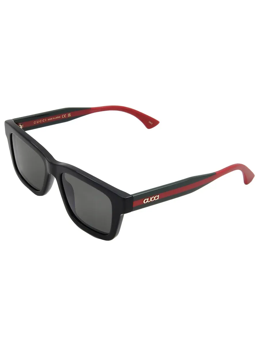 Мужские солнцезащитные очки Gucci Grey Square GG1869S 001 53 — изображение 4 из 5, черный