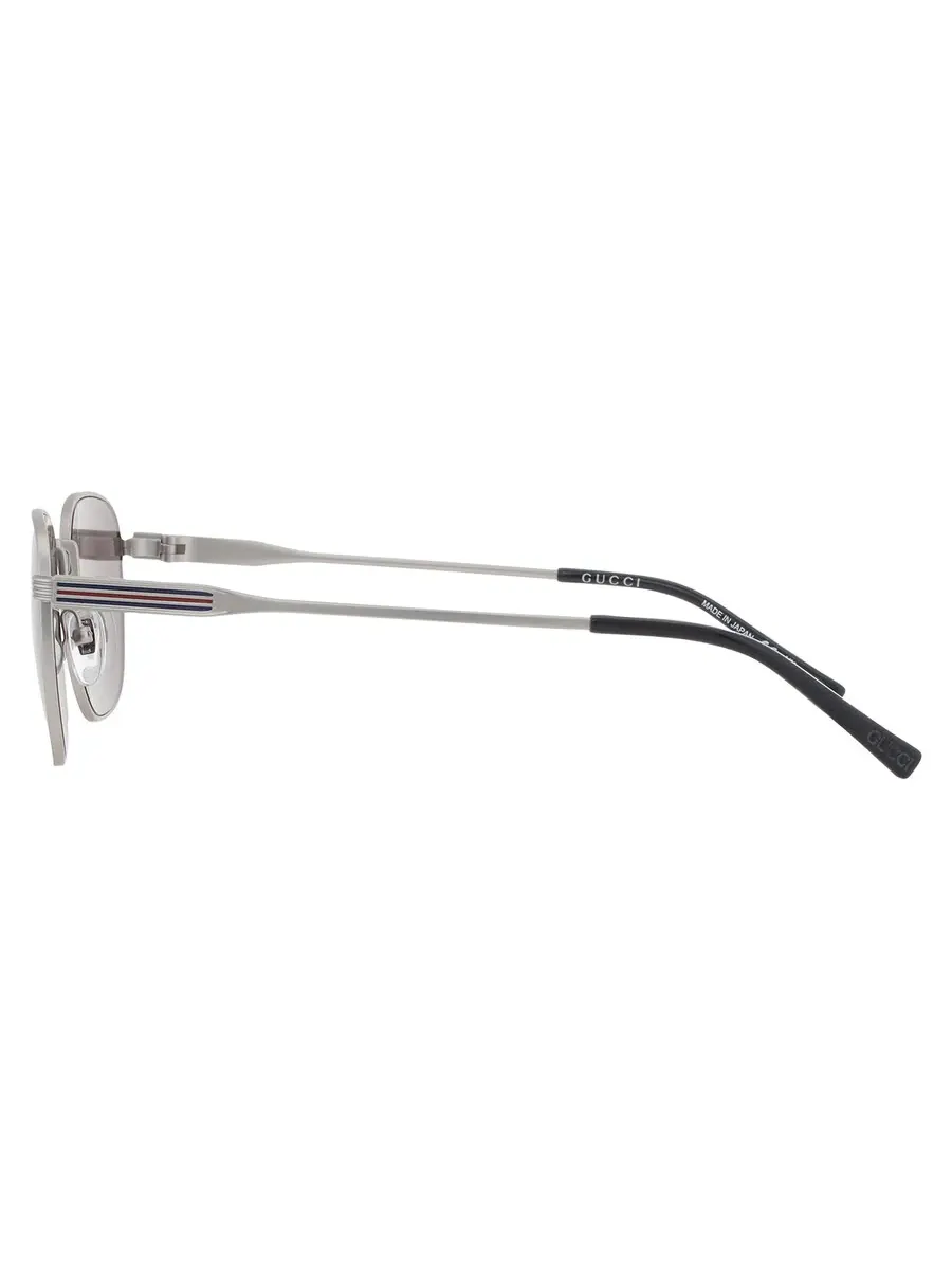 Мужские солнцезащитные очки Gucci Grey Square GG1876S 003 50 — изображение 4 из 5, серебряный