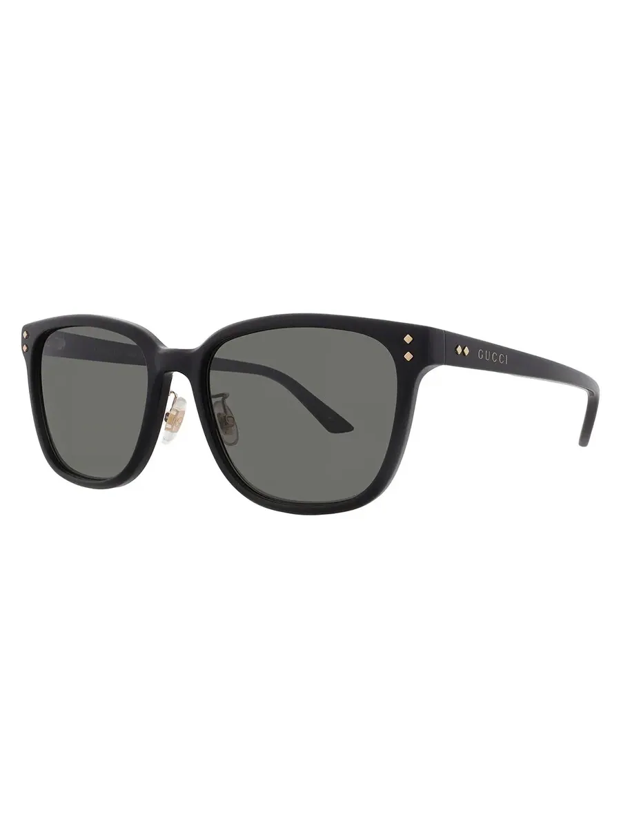 Мужские солнцезащитные очки Gucci Grey Square GG1896SK 001 57 — изображение 2 из 5, черный