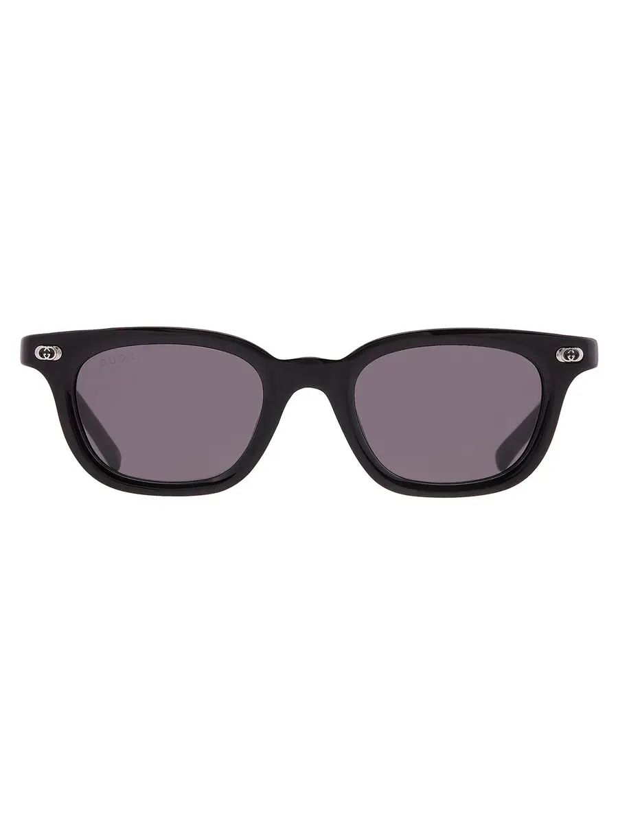 Мужские солнцезащитные очки Gucci серого квадратного цвета GG1946S 001 48