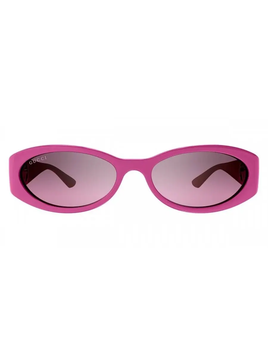Женские солнцезащитные очки Gucci Pink Mirror Gradient Oval GG1660S 003 54
