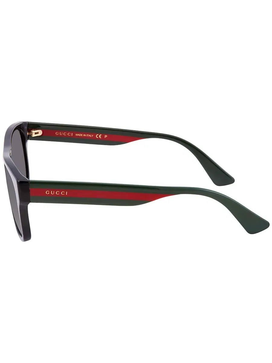 Мужские солнцезащитные очки Gucci поляризованные серые квадратные GG0341S 002 56 — изображение 4 из 5, серый