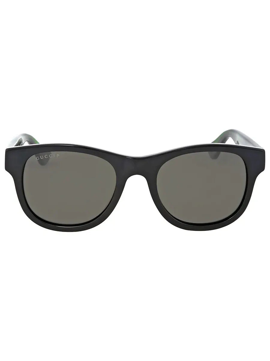 Мужские солнцезащитные очки Gucci поляризованные серые квадратные GG0003S 006 52