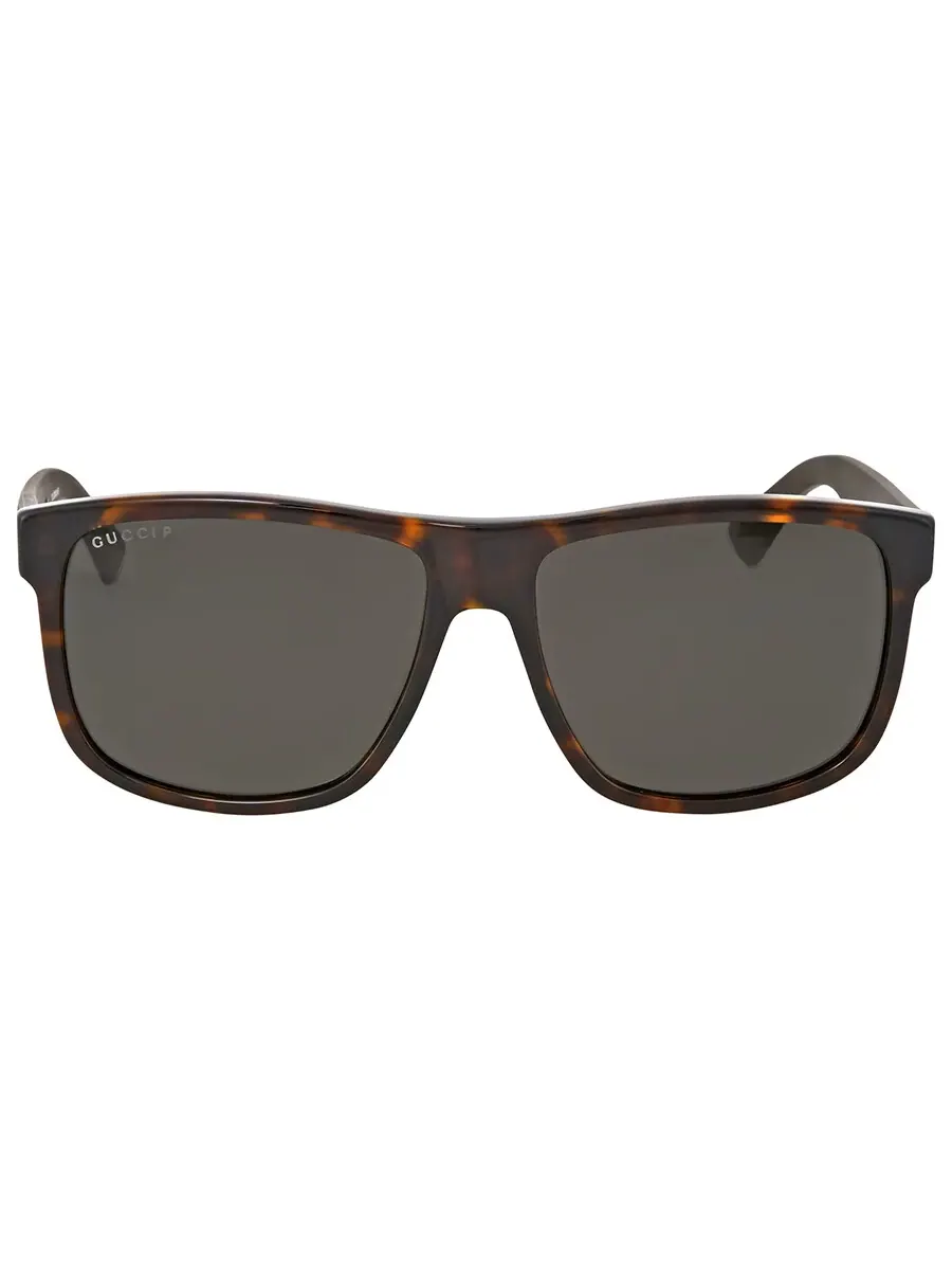 Мужские солнцезащитные очки Gucci Polarized Grey Square GG0010S 003 58