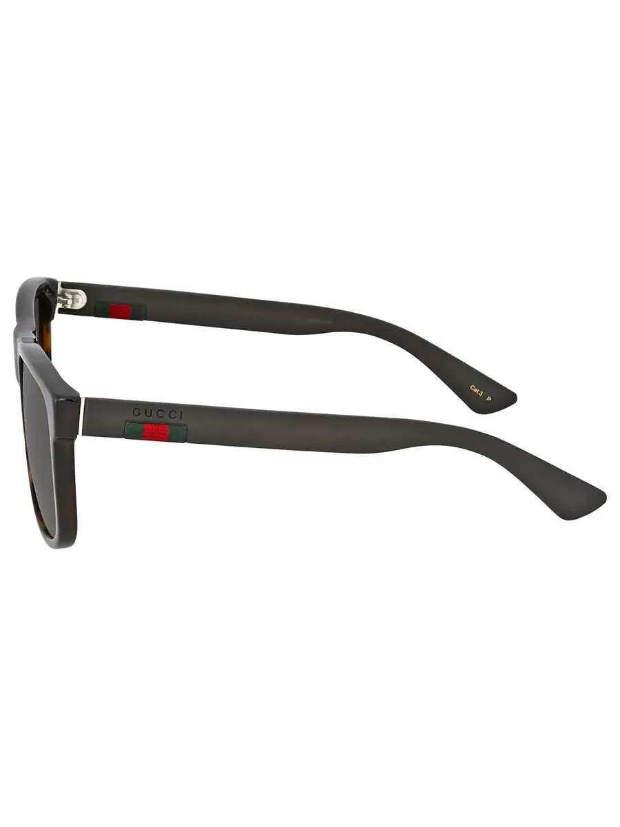Мужские солнцезащитные очки Gucci Polarized Grey Square GG0010S 003 58 — изображение 4 из 5, серый