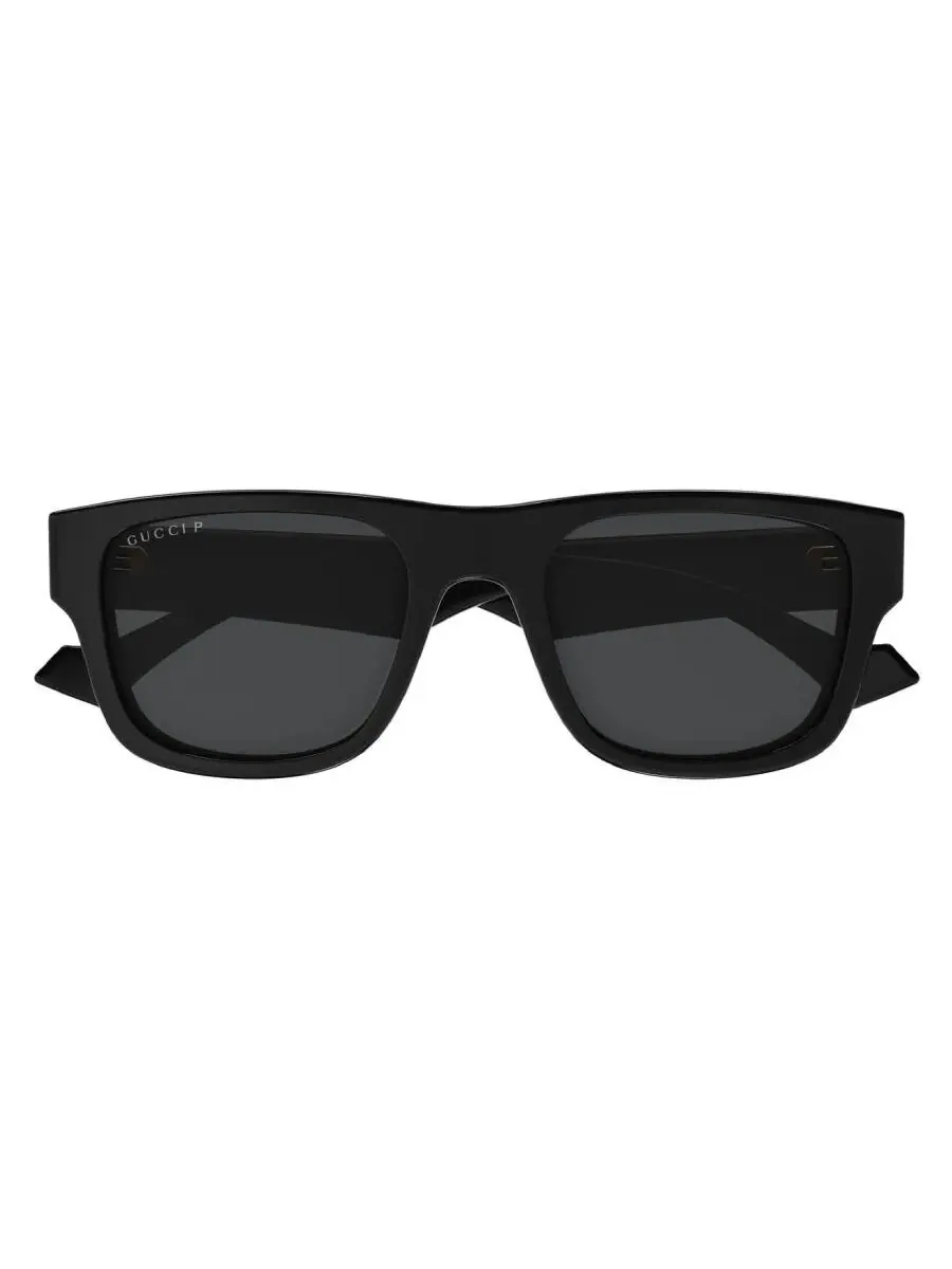 Мужские солнцезащитные очки Gucci поляризованные серые квадратные GG1427S 002 53
