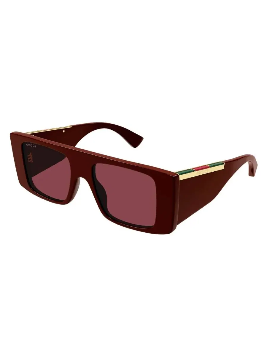 Мужские солнцезащитные очки Gucci Red Browline GG1888S 004 50 — изображение 2 из 4, бордовый
