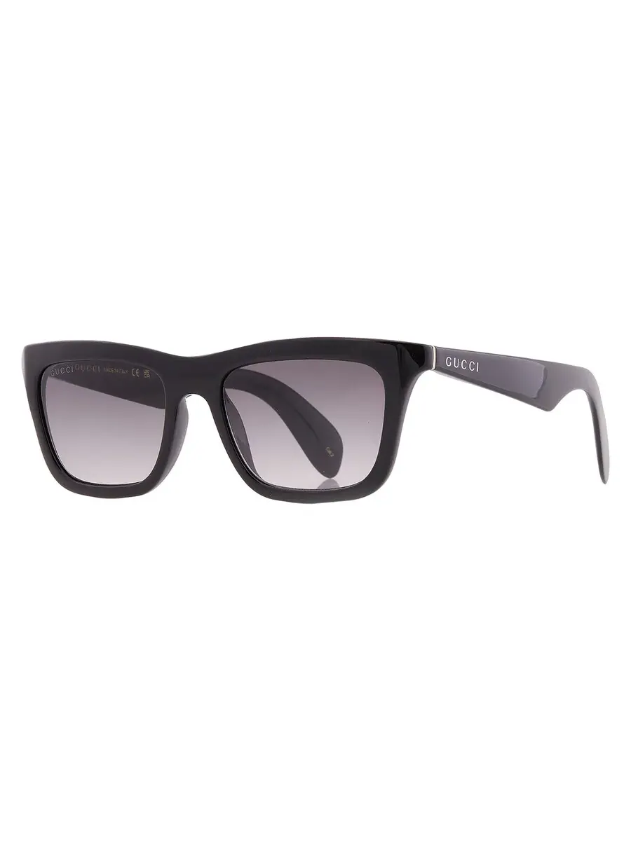 Мужские солнцезащитные очки Gucci Smoke Gradient Square GG1933S 001 53 — изображение 2 из 5, черный