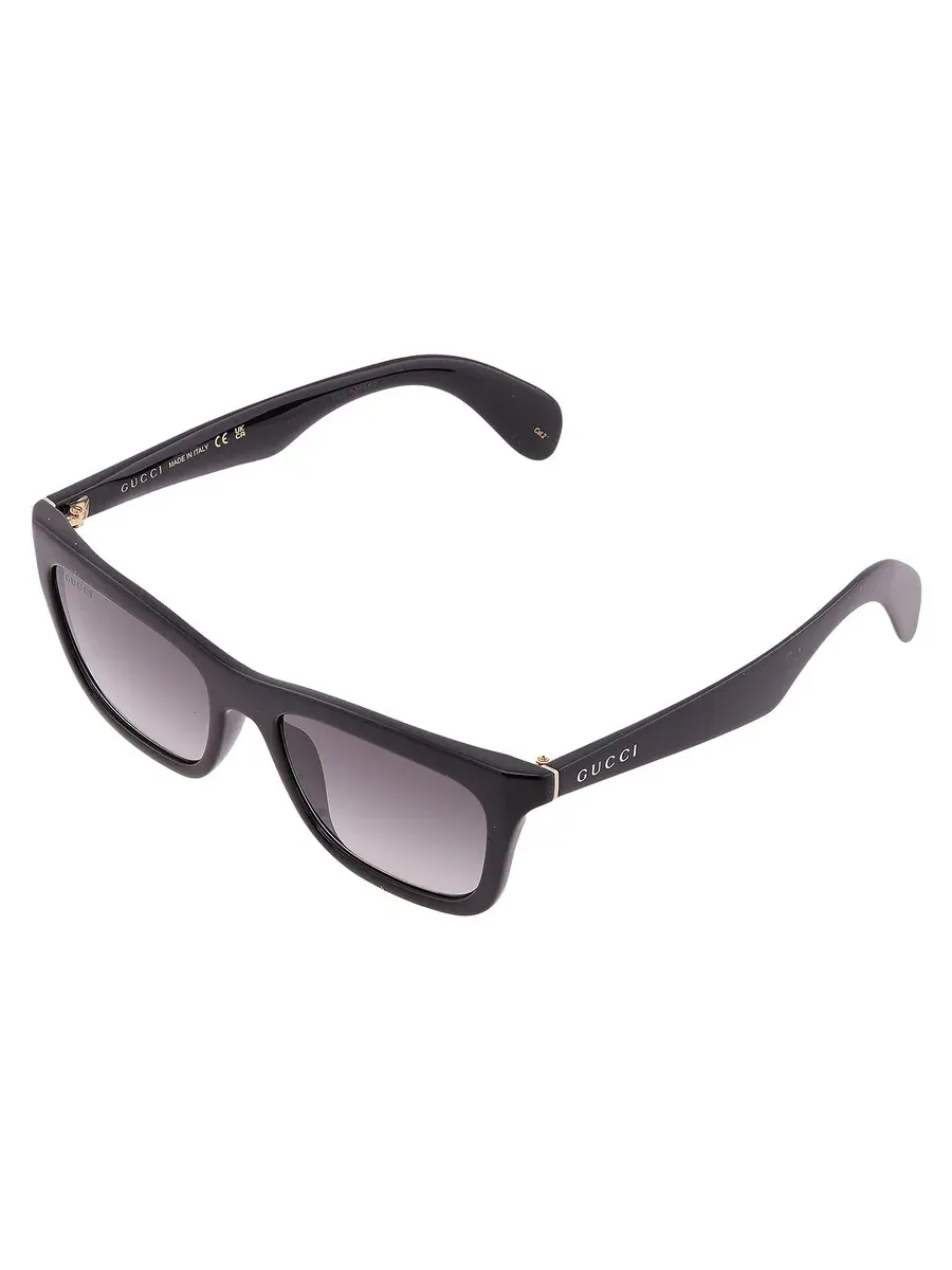 Мужские солнцезащитные очки Gucci Smoke Gradient Square GG1933S 001 53 — изображение 3 из 5, черный