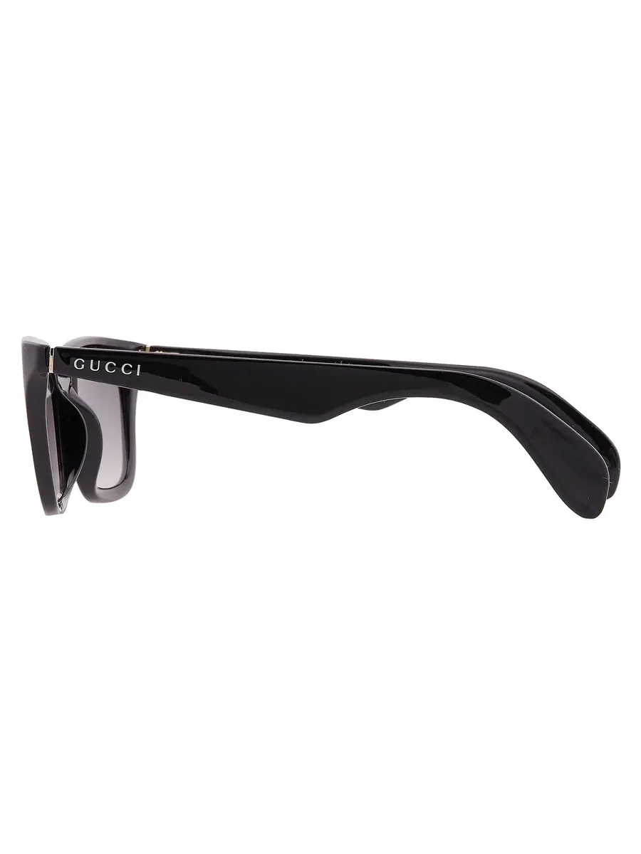 Мужские солнцезащитные очки Gucci Smoke Gradient Square GG1933S 001 53 — изображение 4 из 5, черный