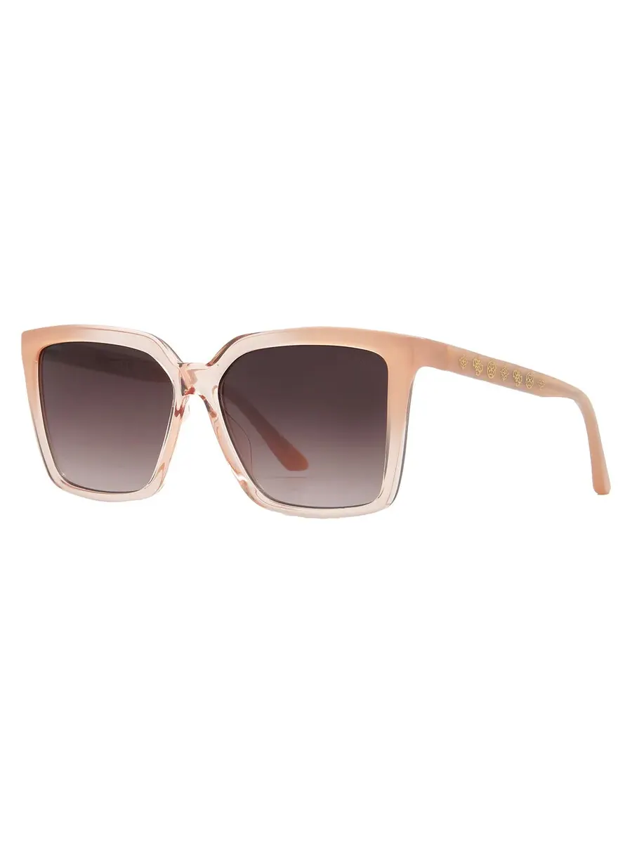 Очки для женщин Guess Brown Gradient Square GU00099 25F 55 — изображение 2 из 4, слоновая кость